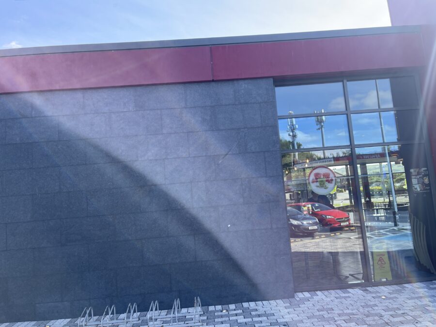 Shopfront facade clean